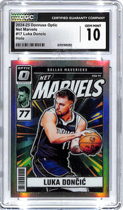 2024-25 Donruss Optic Luka Doncic Net Marvels Holo CGC 10 Mavericks