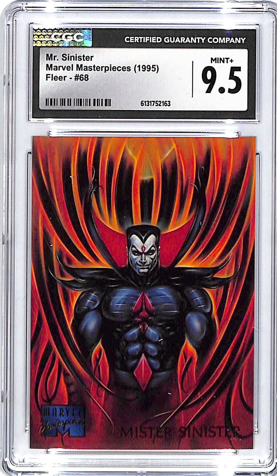 1995 Fleer Marvel Masterpieces Mr Sinister #68 CGC 9.5
