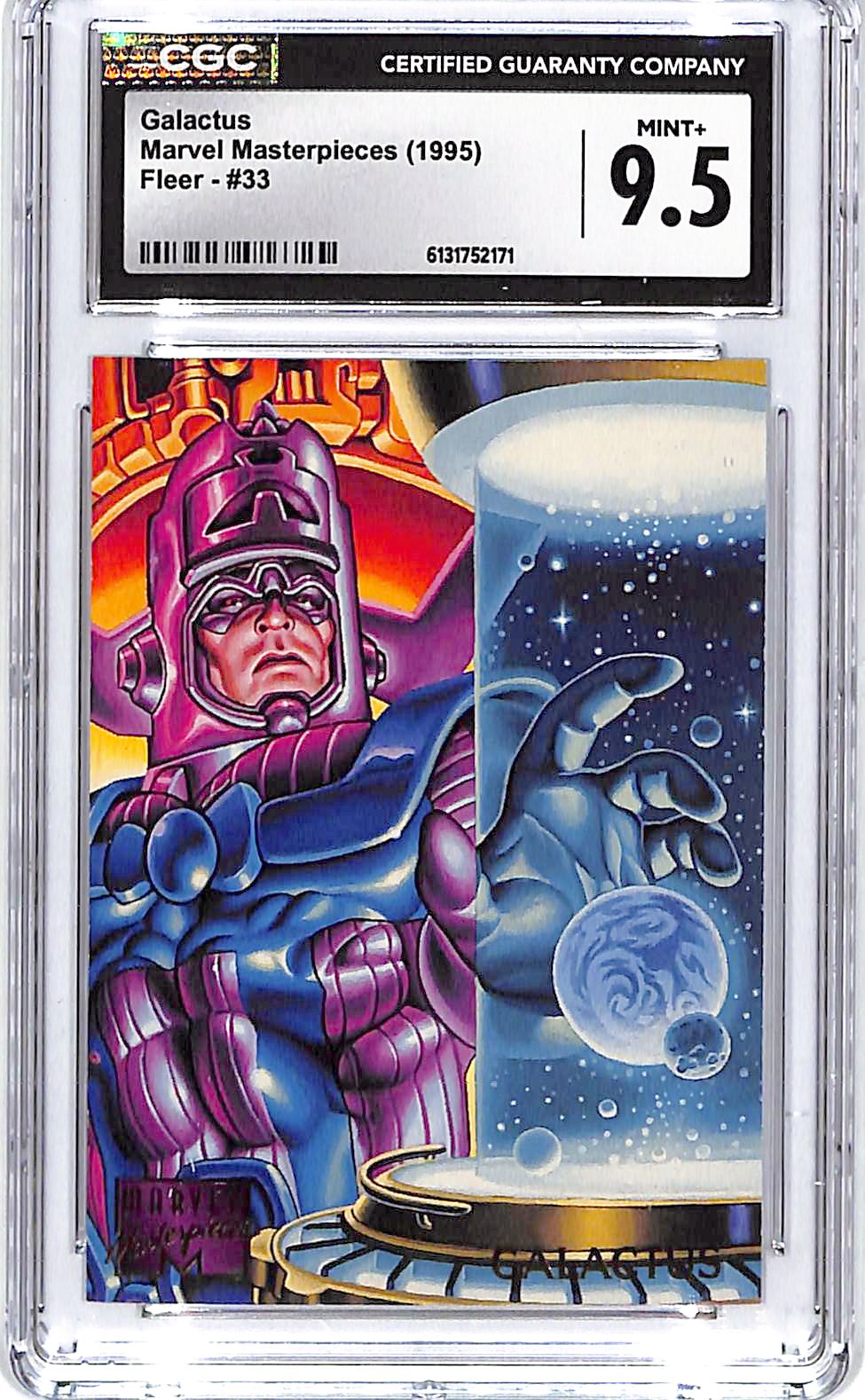 1995 Fleer Marvel Masterpieces Galactus #33 CGC 9.5