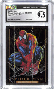 2024 Upper Deck Marvel Masterpieces 92 Spider Man #87 CGC 9.5