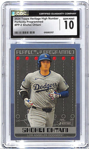 2024 Topps Heritage Shohei Ohtani Perfectly Programmed CGC 10 Dodgers