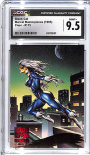 1995 Fleer Marvel Masterpieces Black Cat #115 CGC 9.5