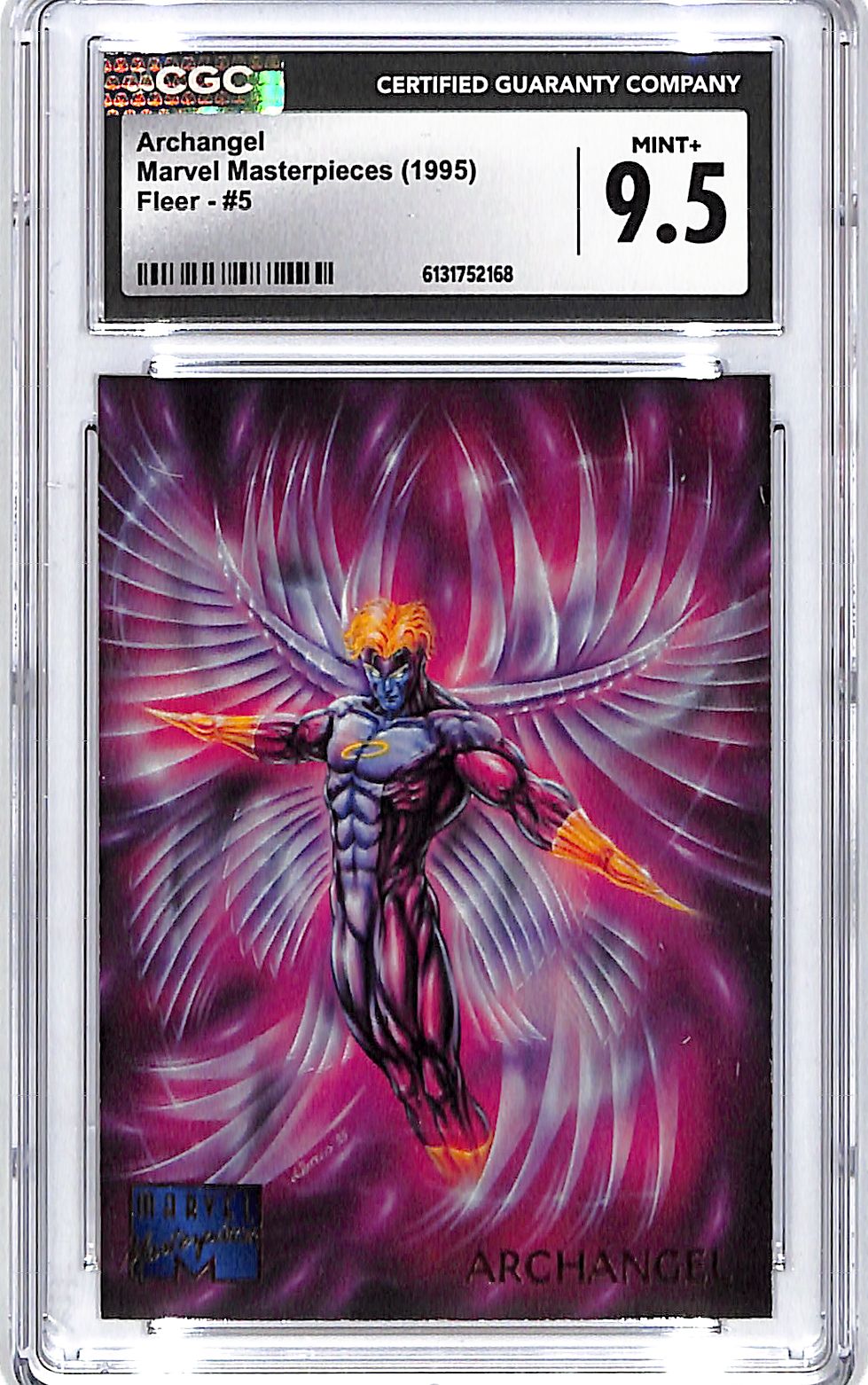 1995 Fleer Marvel Masterpieces Archangel #5 CGC 9.5