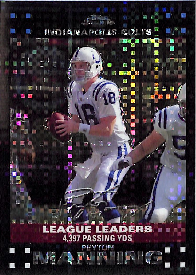 2007 Topps Chrome Peyton Manning Xfractor Colts TC96