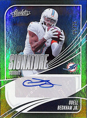 2025 Absolute Odell Beckham Jr Auto Autograph Standouts Green /25 Dolphins