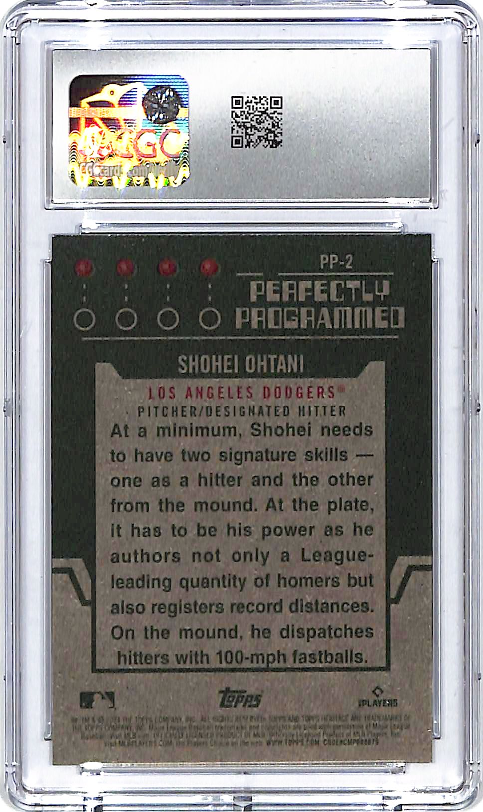 2024 Topps Heritage Shohei Ohtani Perfectly Programmed CGC 10 Dodgers