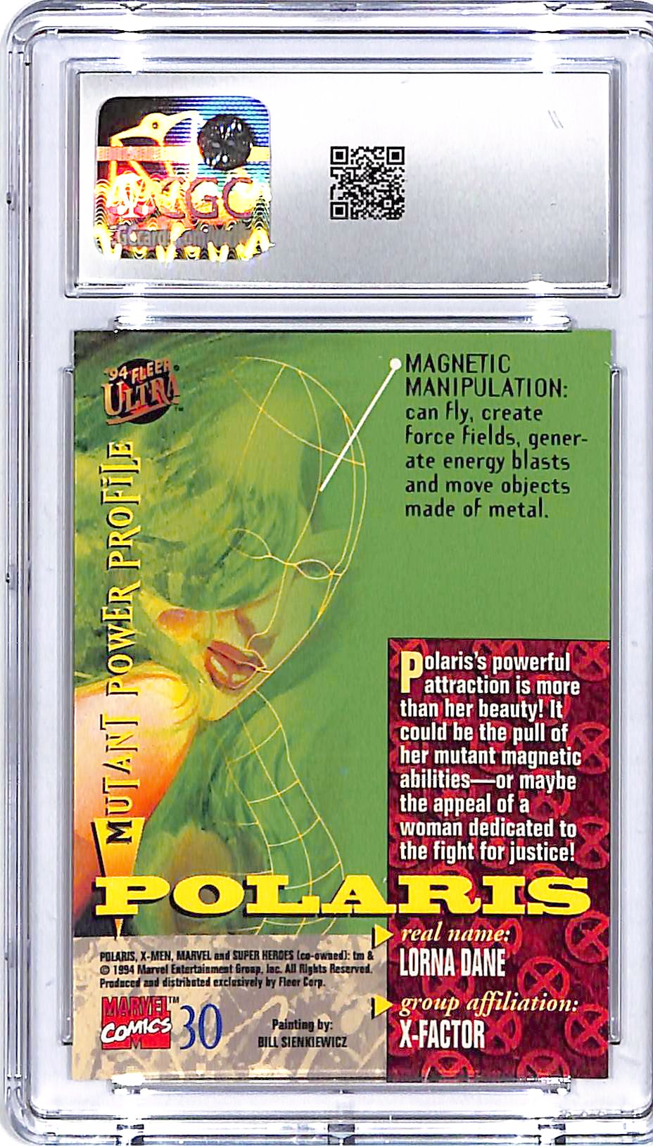 1994 Fleer Ultra X-Men Polaris #30 CGC 9.5