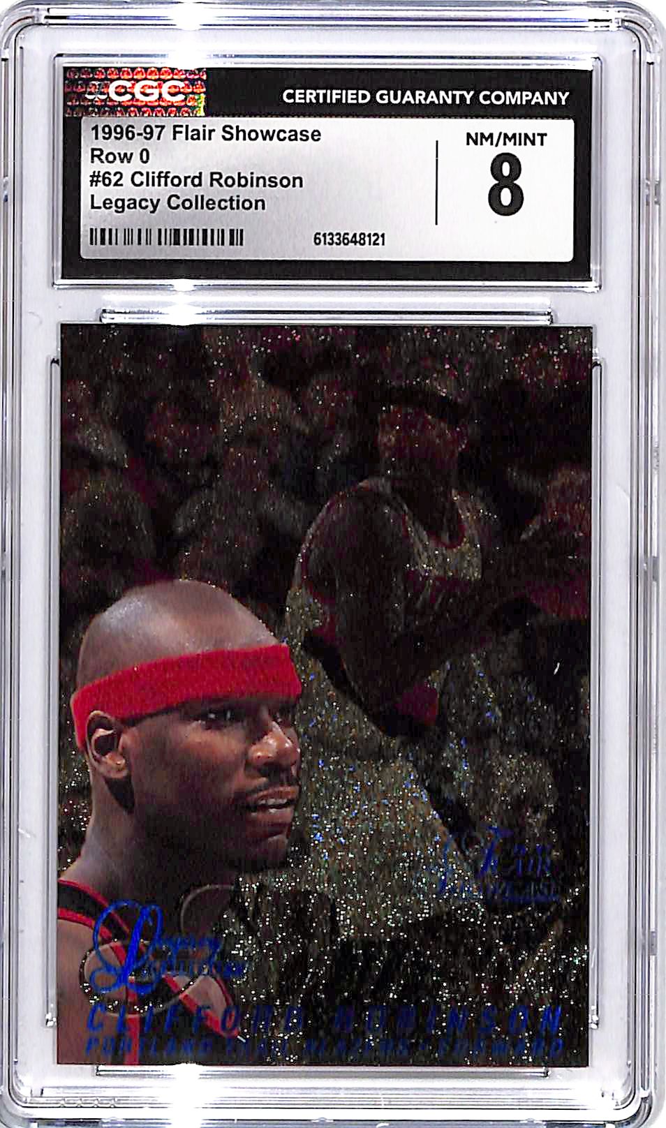 1996-97 Flair Showcase Clifford Robinson Row 0 Legacy Collection /150 CGC 8 Trail Blazers