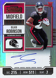2023 Contenders Bijan Robinson Auto Autograph Rookie RC Midfield Ticket /50 Falcons