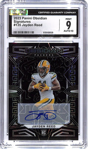 2023 Obsidian Jayden Reed Auto Autograph Rookie RC Signatures CGC 9 Packers