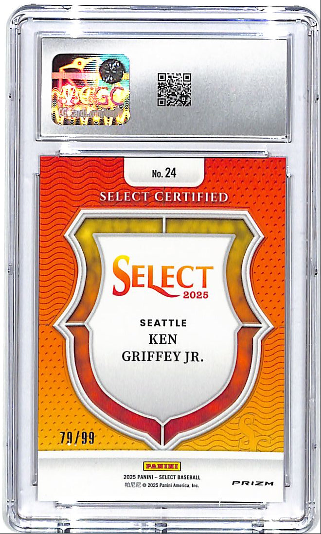 2025 Donruss Optic Ken Griffey Jr Select Certified Red /99 CGC 10 Mariners