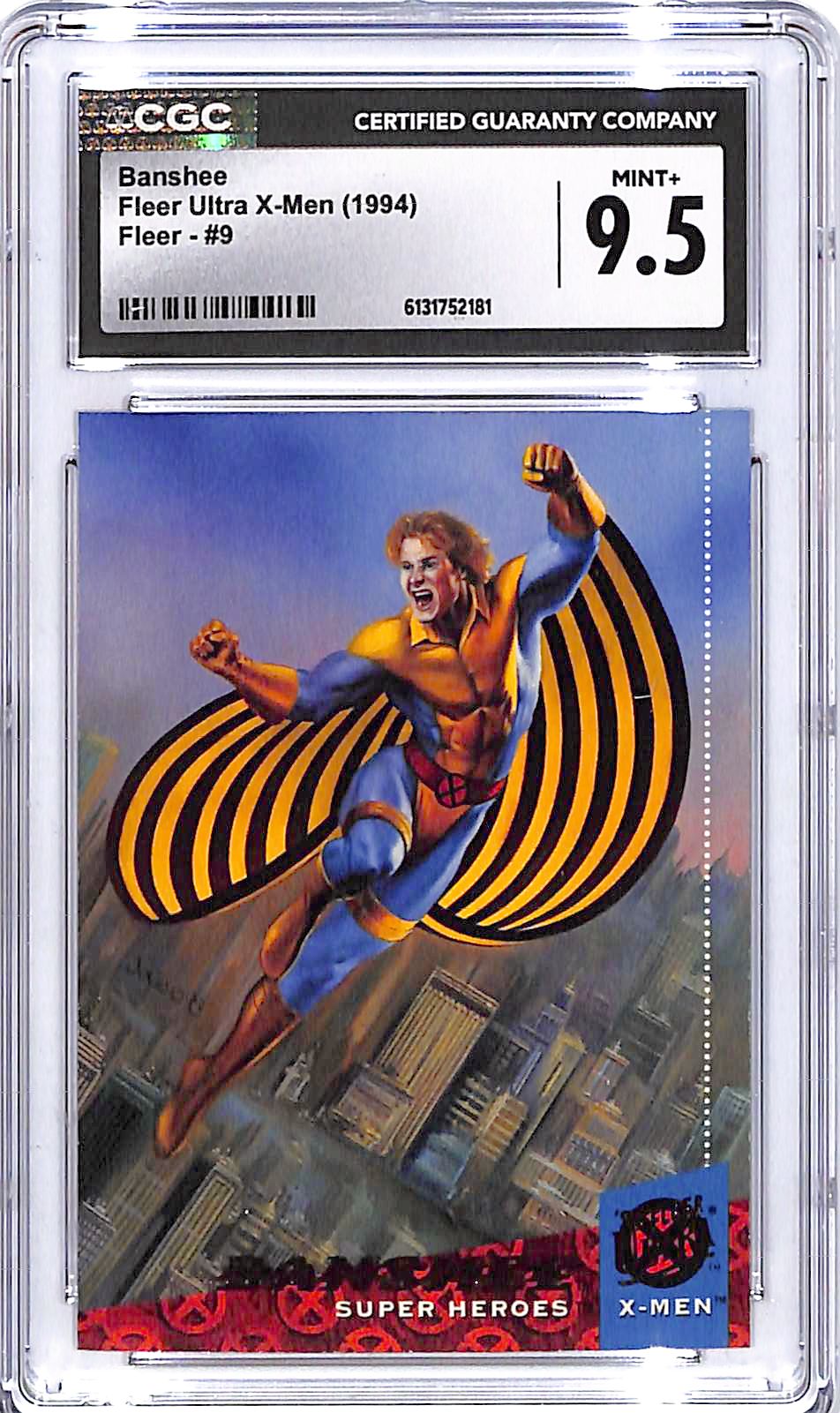1994 Fleer Ultra X-Men Banshee #9 CGC 9.5