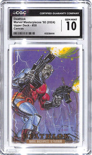 2024 Deathlok UD Marvel Masterpieces '92 Canvas #28 CGC Gem Mint 10