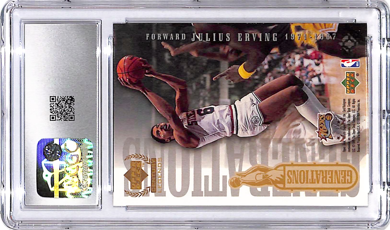 1998-99 Upper Deck Century Legends Michael Jordan Julius Erving Generations CGC 9
