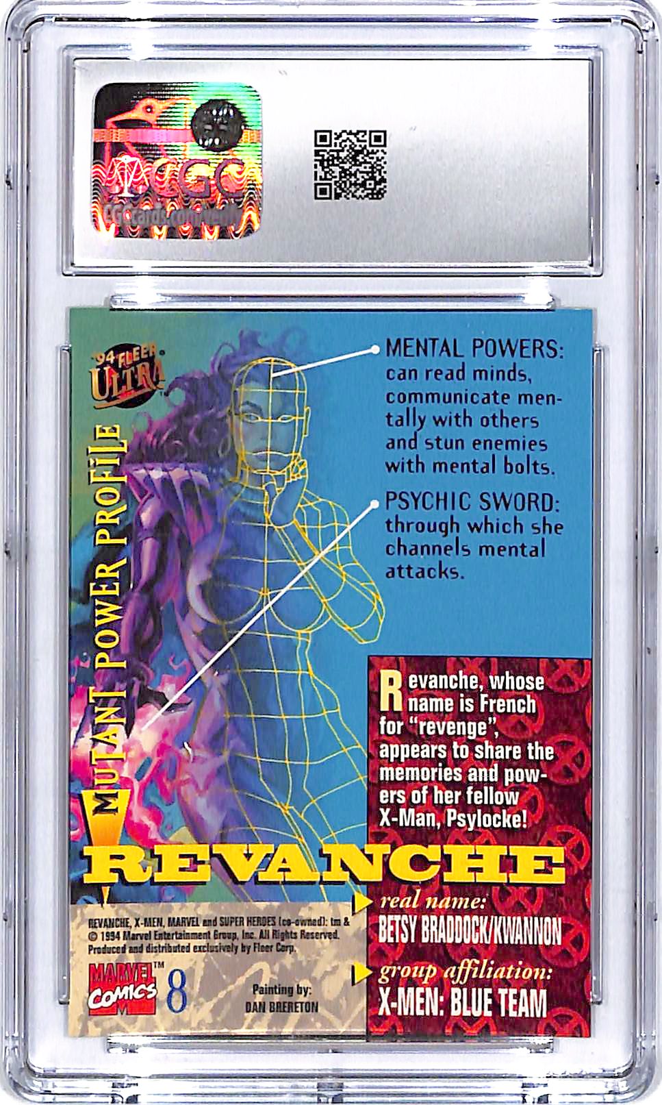 1994 Fleer Ultra X-Men Ravanche #8 CGC 9.5