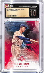 2017 Diamond Kings Ted Williams #35 CGC 10 Pristine Red Sox
