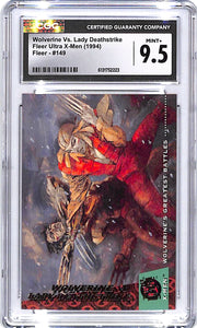 1994 Fleer Ultra X-Men Wolverine vs Lady Deathstrike #149 CGC 9.5