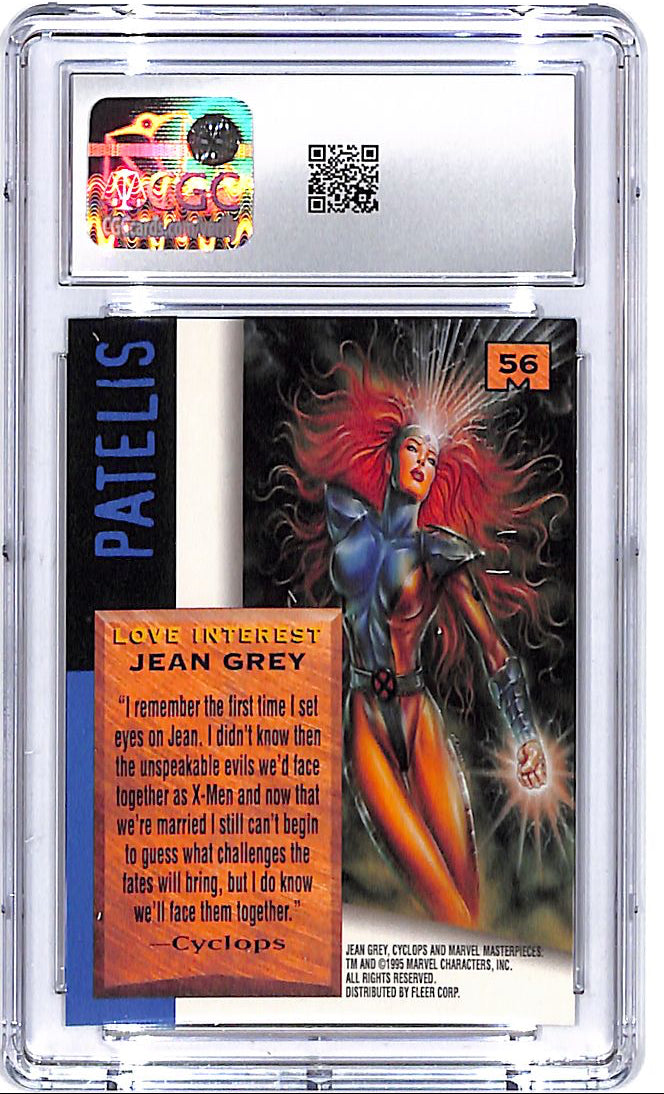 1995 Fleer Marvel Masterpieces Jean Grey #56 CGC 9.5