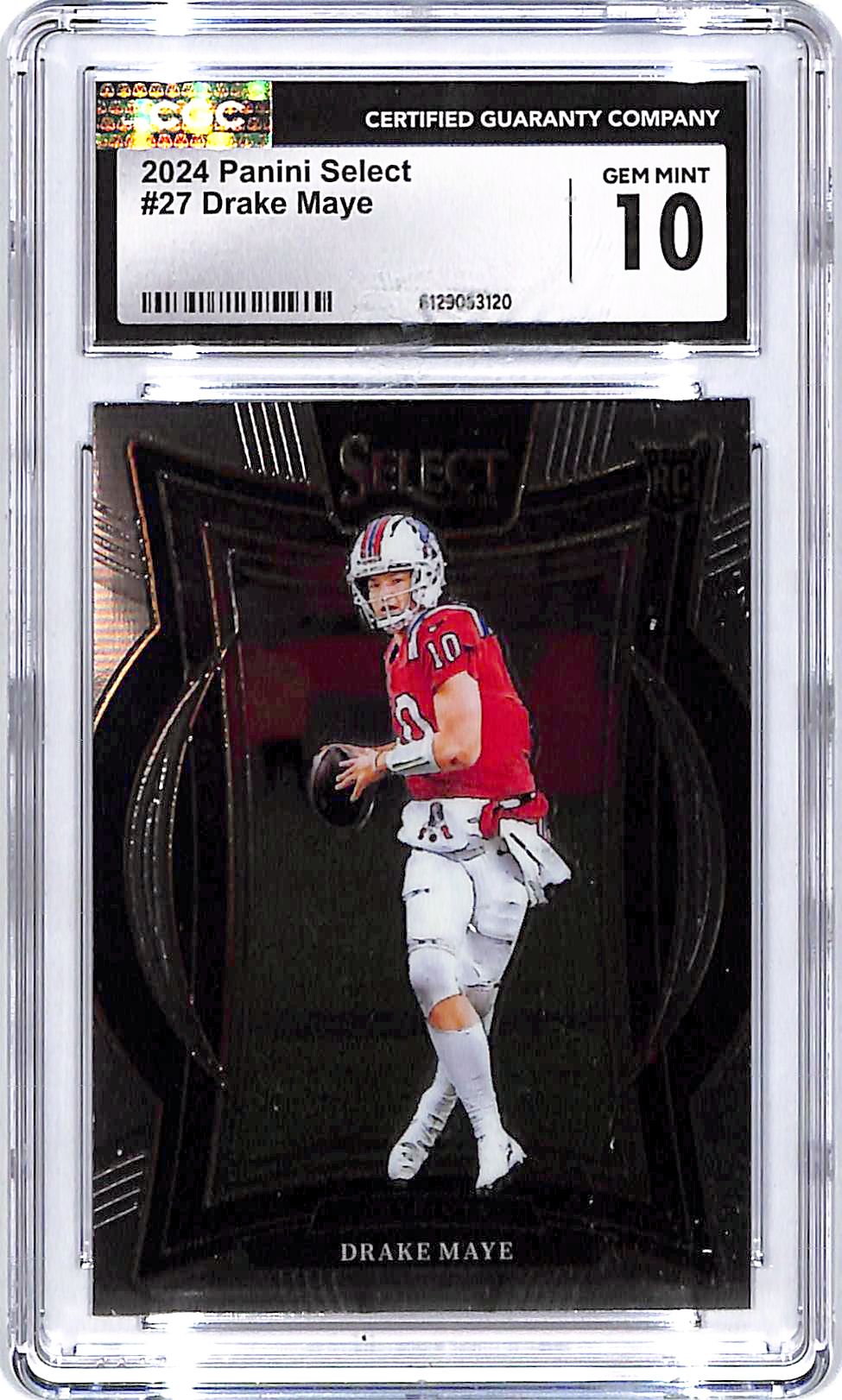 2024 Select Drake Maye Rookie RC #27 CGC 10 Patriots