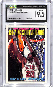 1993-94 Topps Michael Jordan Scoring Leaders #384 CGC 9.5 Bulls