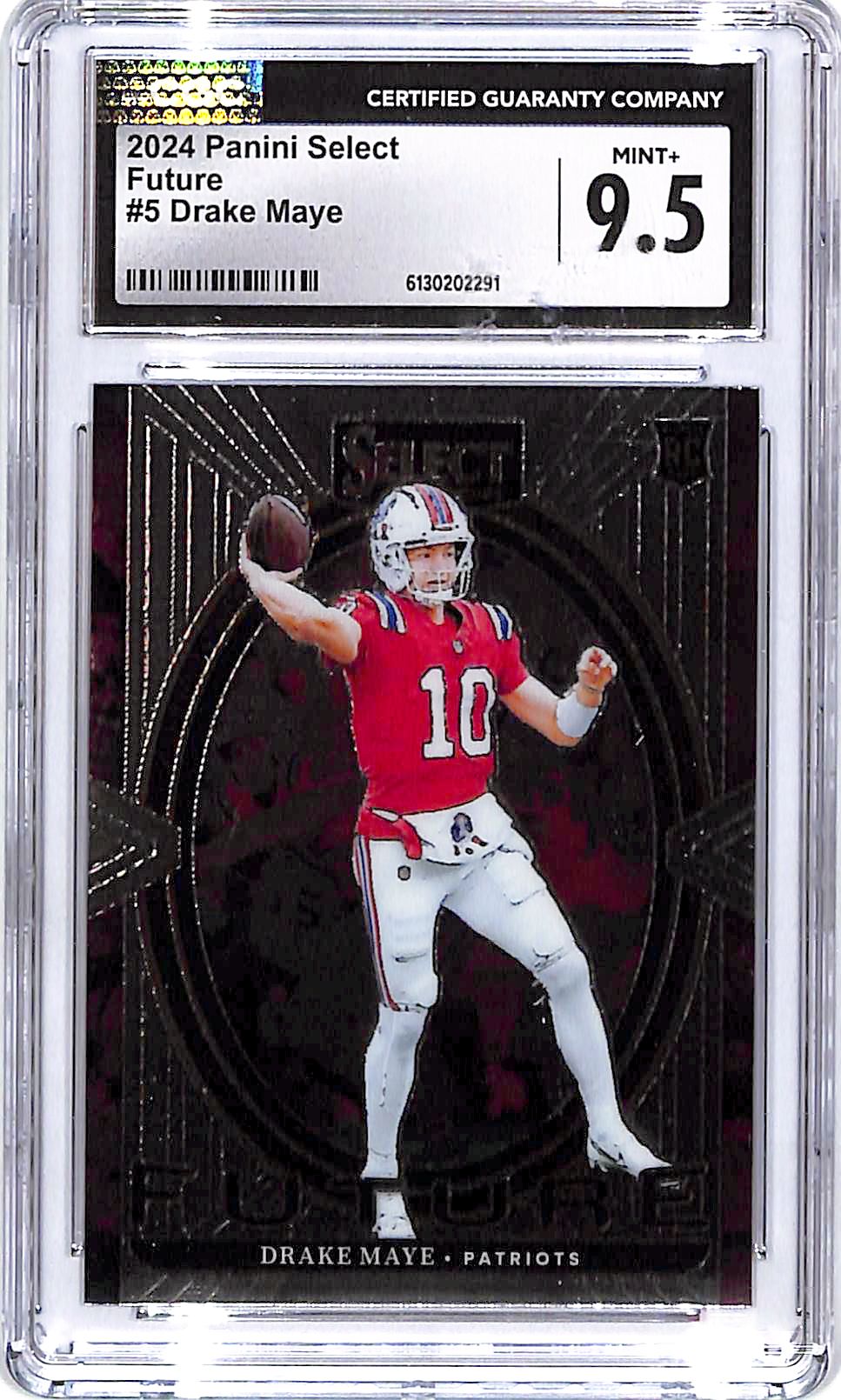 2024 Select Drake Maye Rookie RC Future #5 CGC 9.5 Patriots