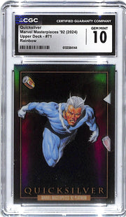 2024 Quicksilver UD Marvel Masterpieces '92 Rainbow  #71 CGC Gem Mint 10