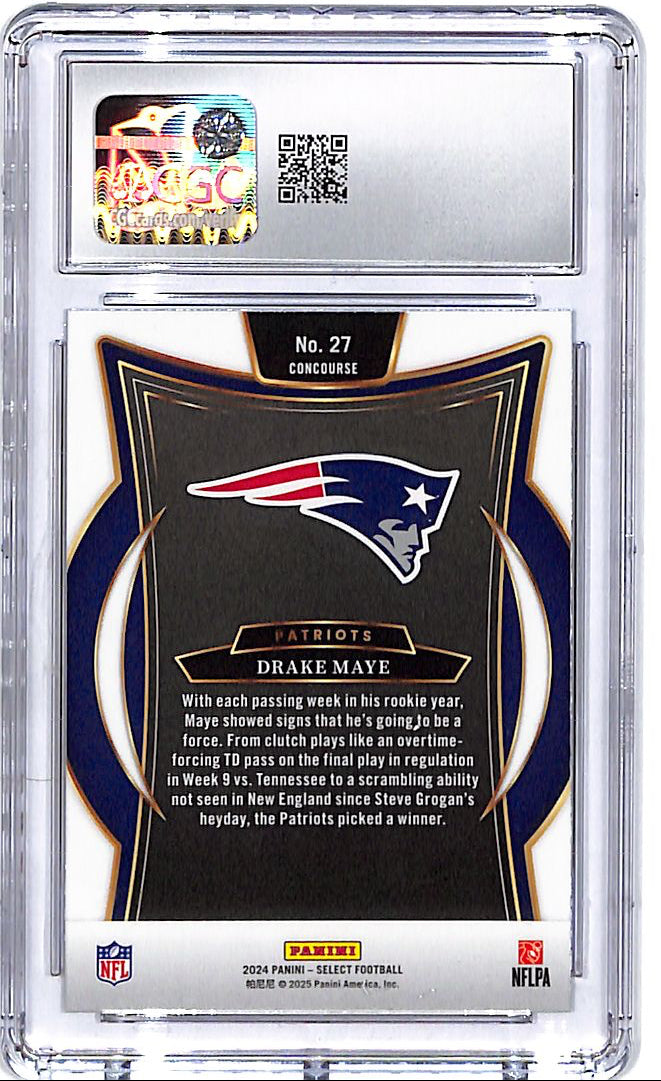 2024 Select Drake Maye Rookie RC #27 CGC 9.5 Patriots