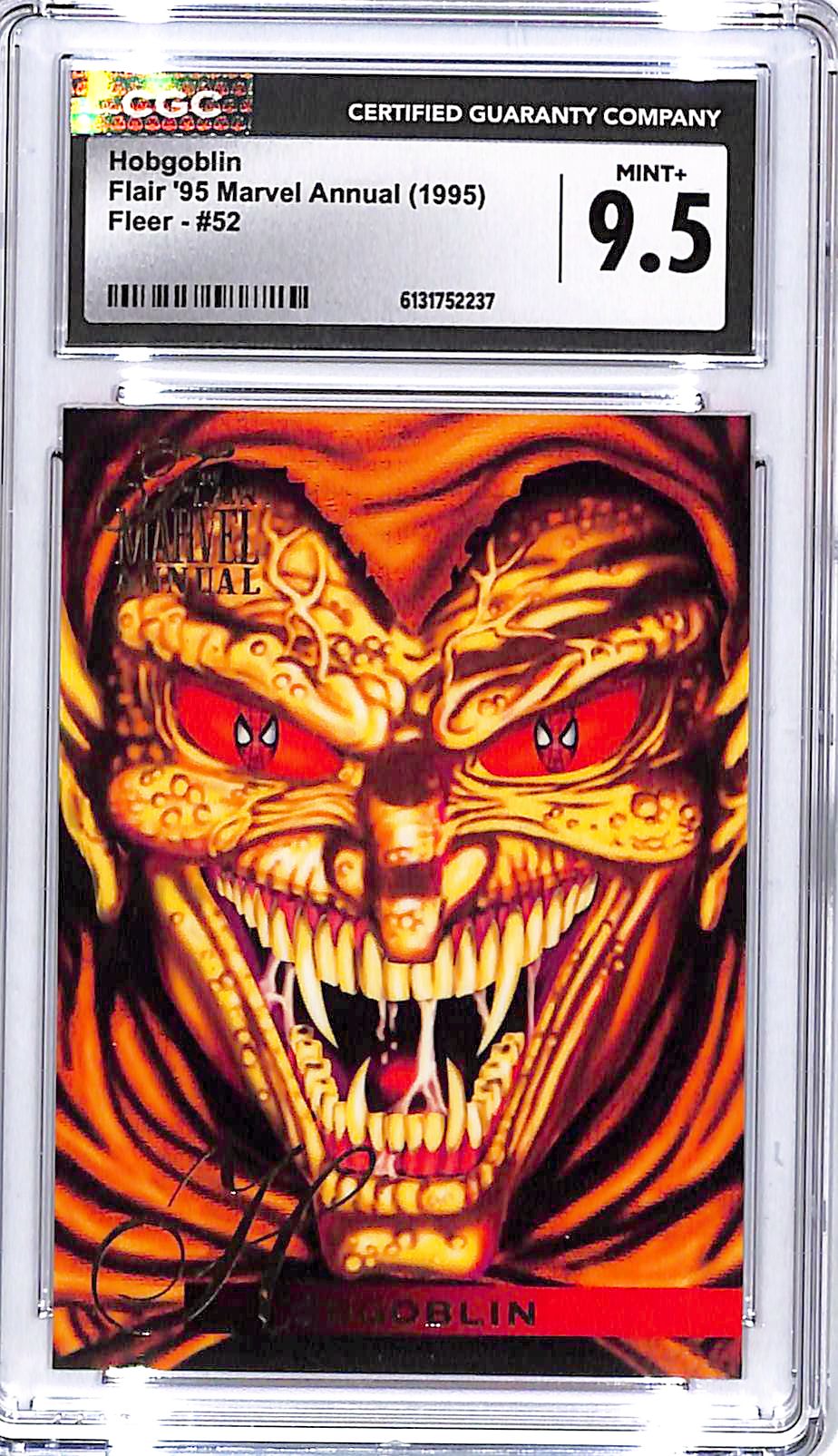 1995 Fleer Flair 95 Marvel Annual Hobgoblin #52 CGC 9.5