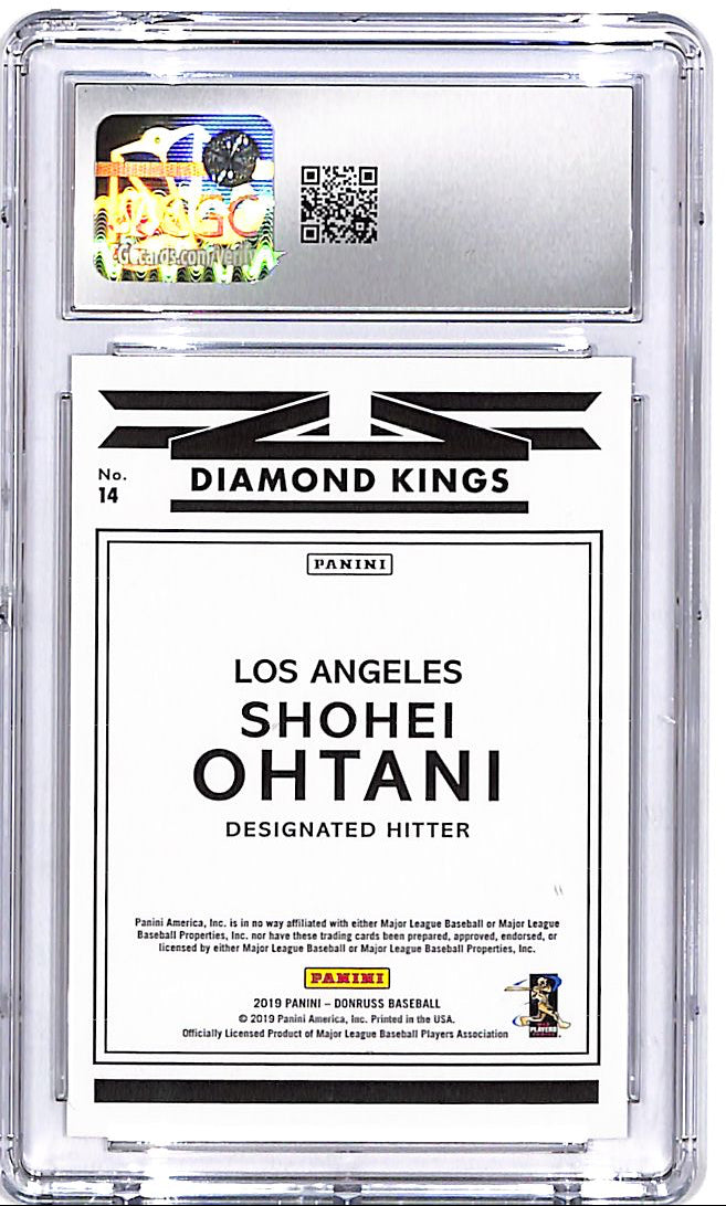 2019 Donruss Shohei Ohtani #14 Diamond Kings CGC 9 Angels