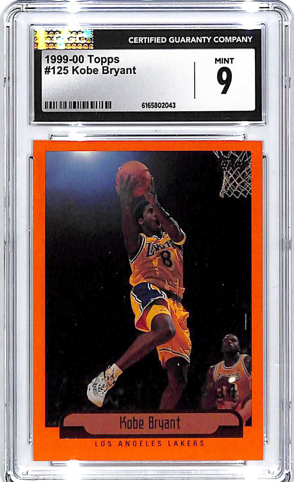 1999-00 Topps Kobe Bryant #125 CGC 9 Lakers