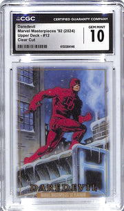 2024 Daredevil UD Marvel Masterpieces '92 Clear Cut #12 CGC Gem Mint 10
