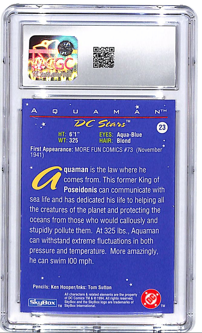 1994 Skybox DC Stars Aquaman #23 CGC 9.5