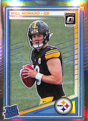 2025 Donruss Optic Will Howard Rated Rookie RC Holo #233 Steelers