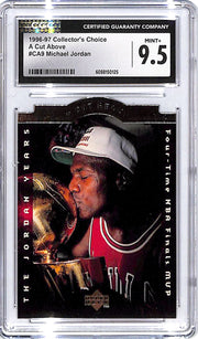 1996-97 Collector's Choice Michael Jordan A Cut Above CA9 CGC 9.5 Bulls