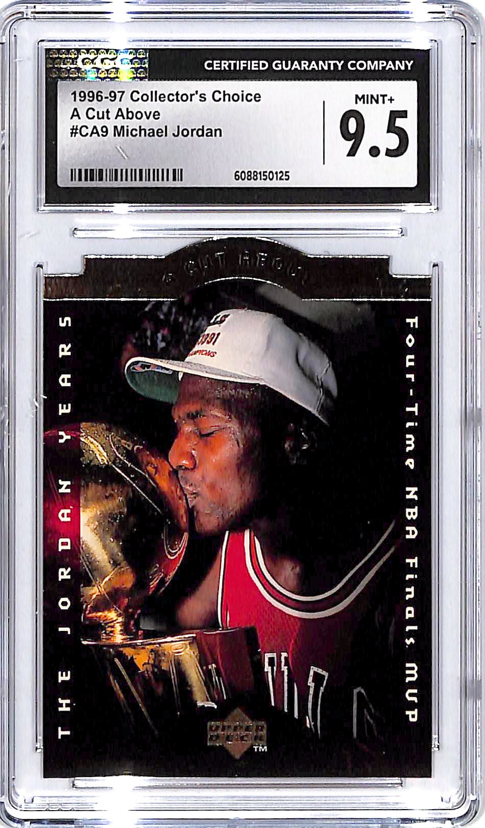 1996-97 Collector's Choice Michael Jordan A Cut Above CA9 CGC 9.5 Bulls