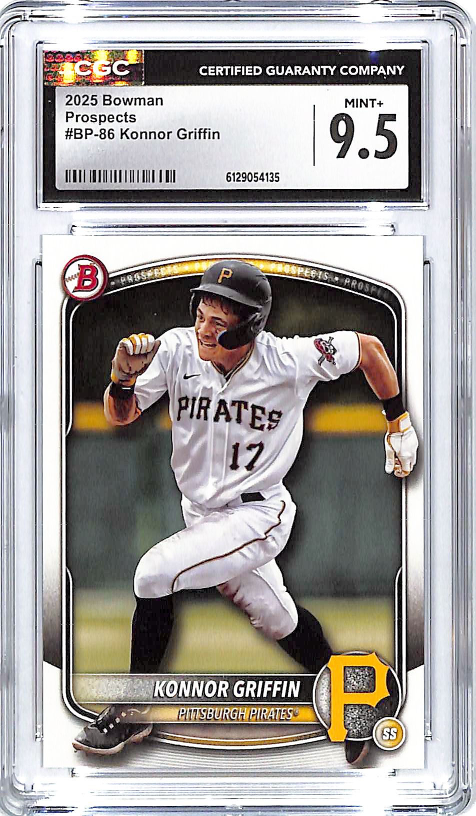 2025 Bowman Konnor Griffin Prospects BP-86 CGC 9.5 Mint Plus Rookie RC