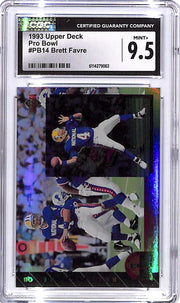 1993 Upper Deck Brett Favre Pro Bowl CGC 9.5 Patriots