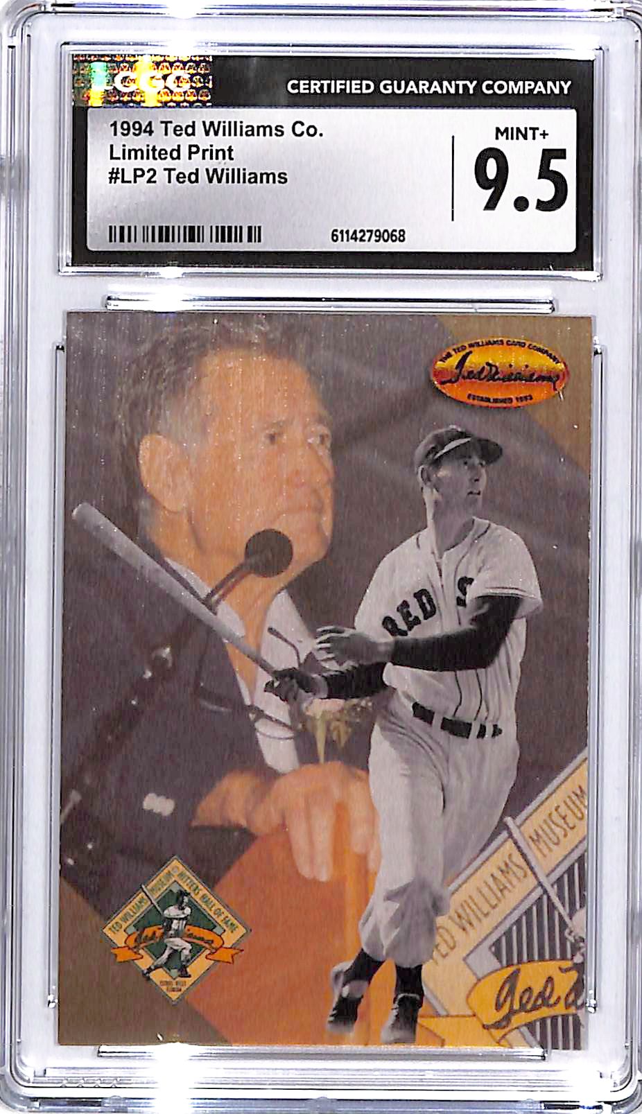 1994 Ted Wiliams Co Ted Williams Limited Print CGC 9.5 Red Sox
