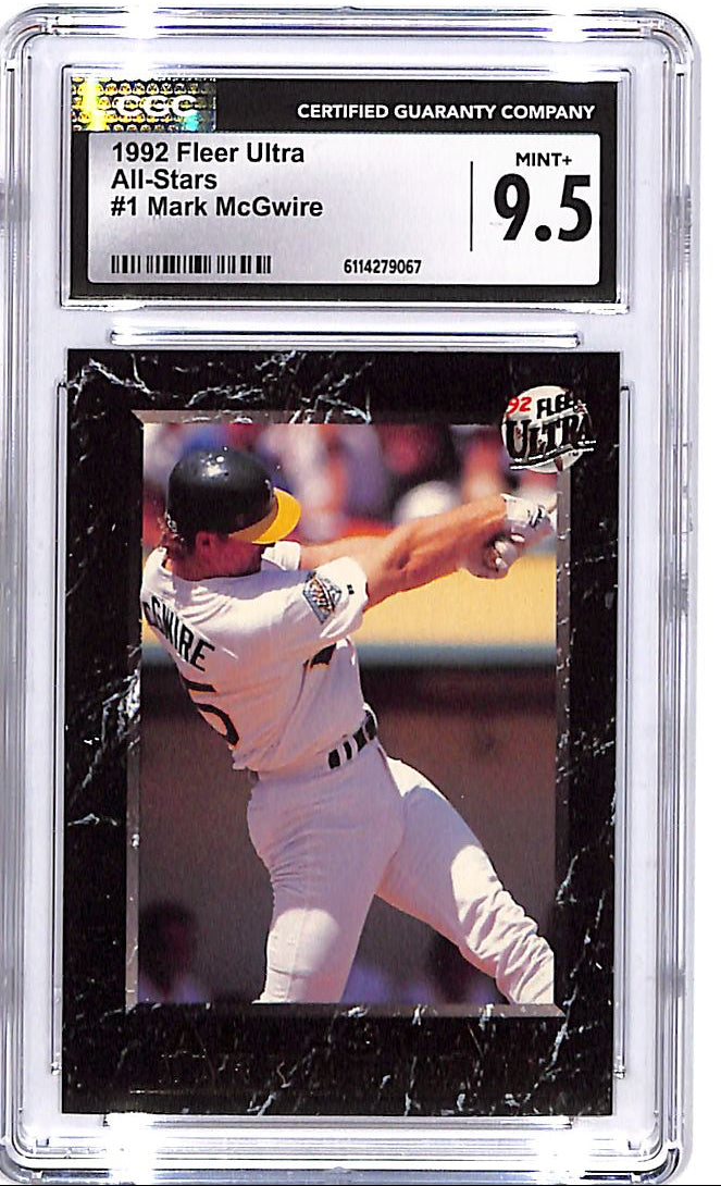 1992 Fleer Ultra Mark McGwire All Stars #1 CGC 9.5 Athletics