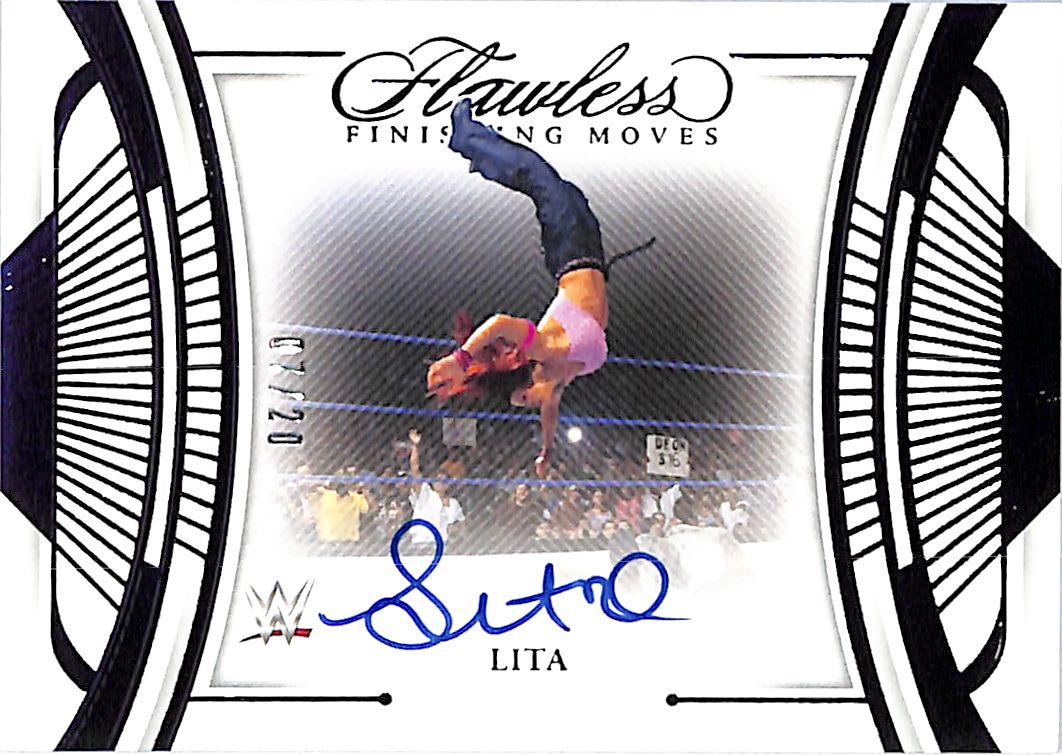2024 Panini Flawless WWE Lita Auto Autograph Finishing Moves /20