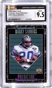 1995 Upper Deck Barry Sanders Predictor Award Winners CGC 9.5 Lions