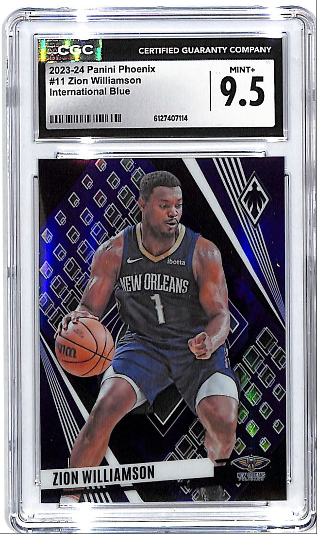 2023-24 Phoenix Zion Williamson International Blue /35 CGC 9.5 Pelicans