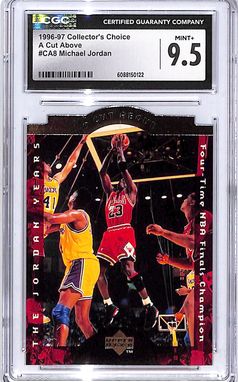 1996-97 Collector's Choice Michael Jordan A Cut Above CA8 CGC 9.5 Bulls