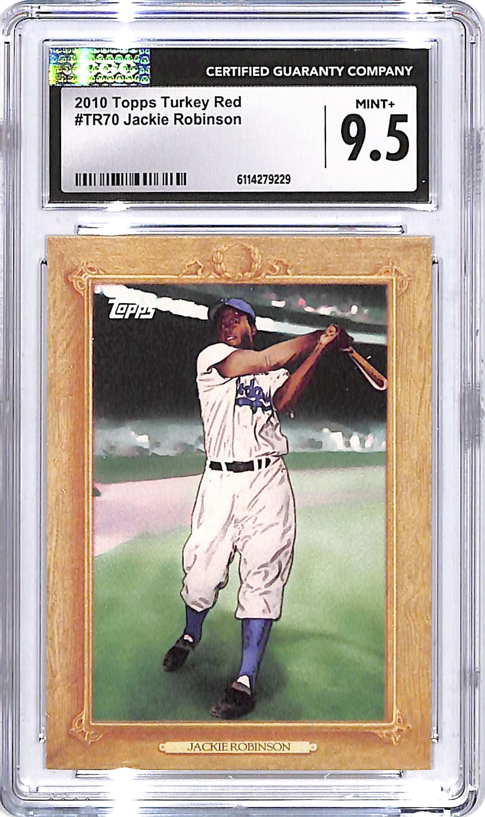 2010 Topps Turkey Red Jackie Robinson CGC 9.5 Dodgers