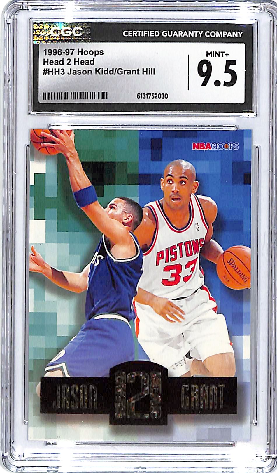 1996-97 Hoops Jason Kidd Grant Hill Head 2 Head CGC 9.5