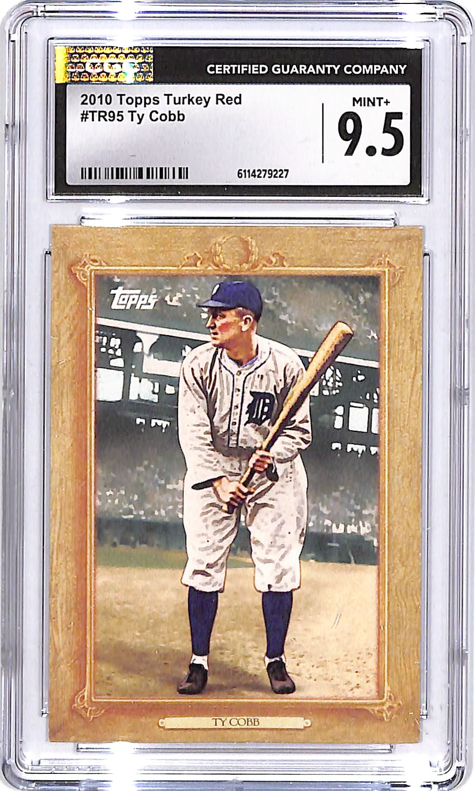 2010 Topps Turkey Red Ty Cobb CGC 9.5 Tigers