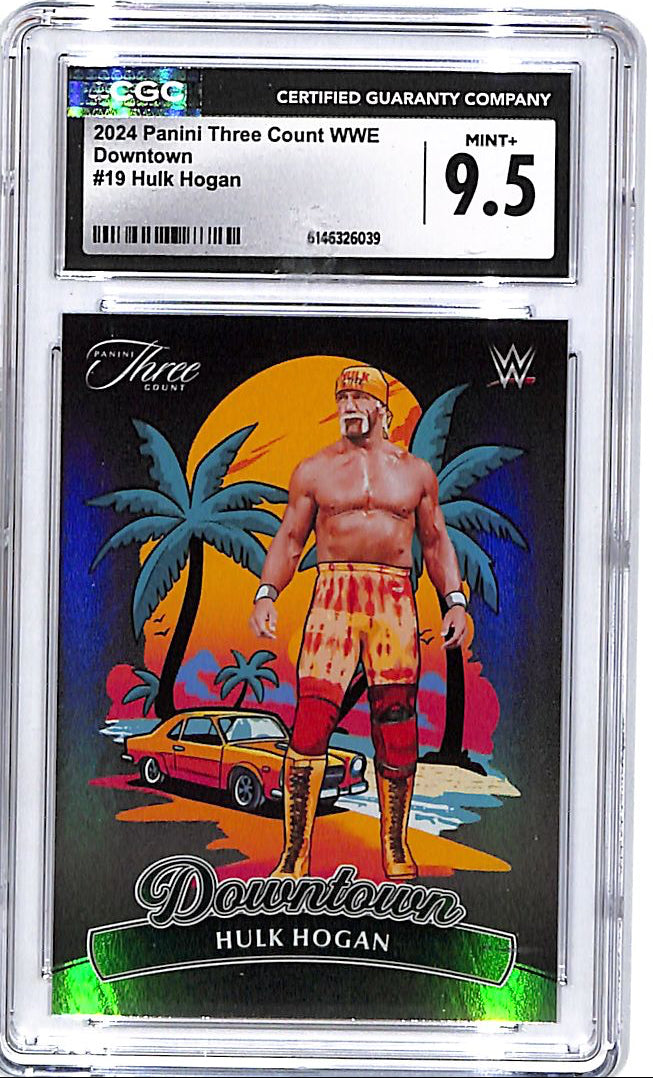 2024 Panini Three Count WWE Hulk Hogan Downtown #19 CGC 9.5
