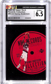 1997-98 Upper Deck Kenny Anderson Records Collection CGC 6.5 Trail Blazers