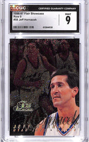 1996-97 Flair Showcase Jeff Hornacek Row 0 CGC 9 Jazz