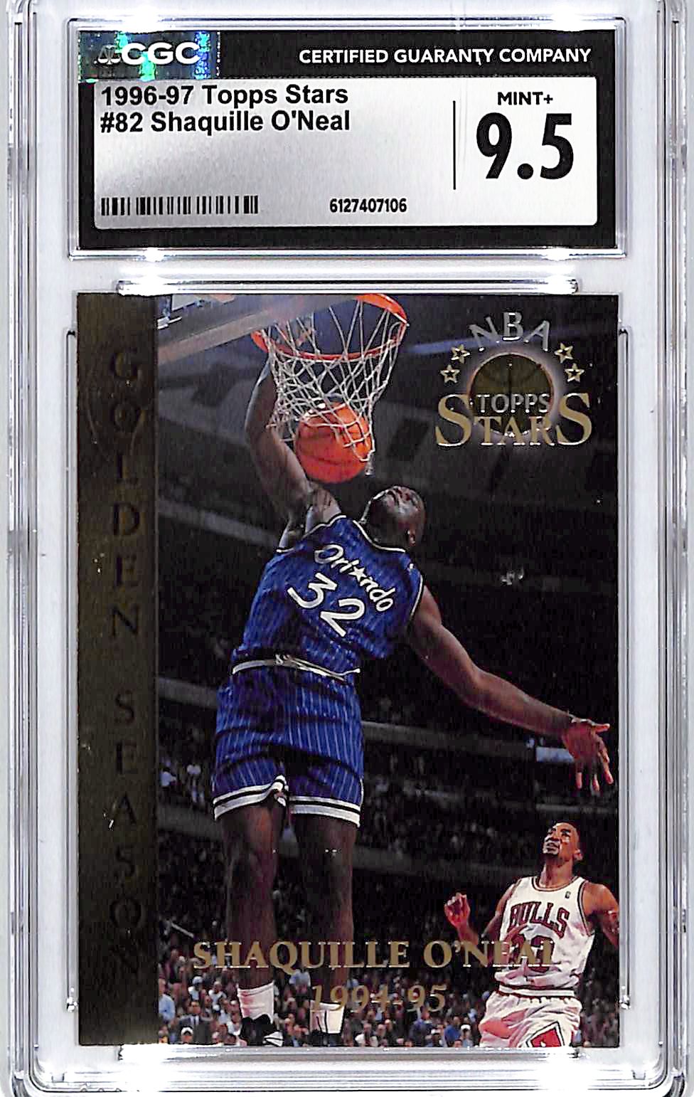 1996-97 Topps Stars Shaquille O'Neal #82 CGC 9.5 Magic